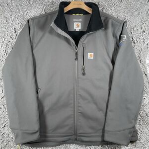 Carhartt Rain Defender Jacket Men’s Size XXL Gray Long Sleeve Full Zip Pockets